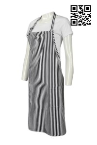 AP080 Custom striped apron style  waiter bib apron dining cooking